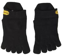 Vibram Homme Athletic No Show Chaussettes, Noir, S EU