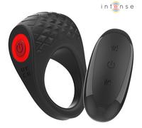 Vibrant Anneau Pénien Intense Clover 10 Modes de Stimulation Noir