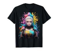 Vibrant Design Anime-Digital Art Epic Anime & Gaming Splash T-Shirt