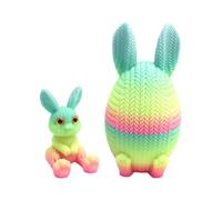 Vibrant Easter Eggs, Festive Table Decor, 3D Printed Holiday Ornament for Home Display, Sturdy Lightweight Design, Seasonal Room Accessory, Decorative Accents for Desk Shelf Arrangement