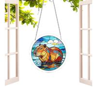 Vibrant Light Display: The Sun Catcher Ornaments Function as a Window l