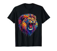 Vibrant Lion Art T-Shirt