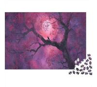 Vibrant Pink Blossom Tree Puzzle 1000 Pièces Jouet De Défi pour Les Adultes Et Les Enfants À Partir De 14 Ans Puzzle Créatif Jeu Éducatif Familial Cadeau De Décoration Intérieure 38x26cm/1000pcs