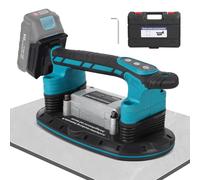 Vibrante de carrelage sans fil 2 en 1 et Ventouse compatible avec batterie Makita 18 V | 6 Vitesses Réglables | Ventouse de 30x16cm | 250 kg d'aspiration, pour Professionnels et Bricoleurs