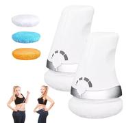 Vibrapro Anticellulite Sculpteur Minceur Masseur Anti-Cellulite, Vibrapro Sculpteur Minceur, pour Abdomen, Fesses et Jambes Avec 3 Tapis Pour Une Peau Plus Ferme Et Plus Lisse (Blanc+Blanc)