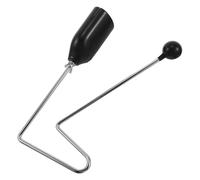 Vibraslap Latin Portable Instrument de Percussion à Main Noir | Métal et Plastique, Son Prolongé Net, Rythme Précis, Format Compact Léger, Débutants Adultes, Scènes Intérieures
