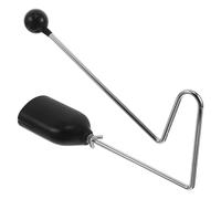 Vibraslap Latin Portable, Instrument de Percussion à Main Noir | Subtil et Rythme Précis, Métal et Plastique, pour Débutants Adultes, Assemblage Rapide
