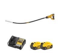 Vibrateur à béton DCE531N-XJ + 2 batteries 18V 5 Ah + 1 Chargeur DCB1104-QW DEWALT