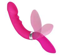Vibrateur Clitoridien pour Femme,2 EN 1 Vibrateur Polyvalent avec Rotation à 180°,Vibrateurs avec Stimulation Clitoridienne(3+10 Modes) + Bâton de Massage Manuel Vibrateurstarb Point G