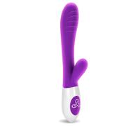 Vibrateur de Langue Léchant Masseur portable,neuf fréquences de vibration et Modes d'aspiration,chargement portable USB,100% étanche KZQ1