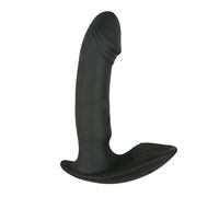 Vibrateur de Masturbation, LuckyGirls Vibromasseur à Plusieurs Vitesses Dildo Anus G-Spot Clitoral Rabbit Massager Femelle Sexe Toy Noir 4.53 Pouces