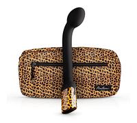 Panthra Vibreur point G Nila – 21,5 cm – rechargeable étanche motif léopard noir