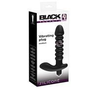 You2Toys Vibromasseur Black Velvets – Rainuré moyen 17 cm Silicone/ABS Noir