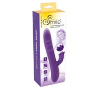 Vibrateur lapin rotatif et de poussée