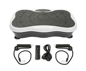 Vibrateur Minceur LCD à Papillon, avec Enceinte Bluetooth et Port USB, Norme européenne (Noir et Blanc)