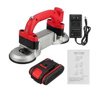 Vibrateur pour Carrelage, Double Ventouses Carrelage Machine Avec 2 Batteries Carreaux 5 Vitesse Réglable Vibrateur Plancher Ventouse Outils De Pose