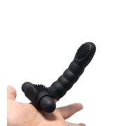 Vibrateur pour doigt en silicone Sextoy pour couples Vibrateurs point G avec stimulation clitoridienne Vibrateur pour couples Vibrateurs pour femmes Gaine pour doigt Vibrateur Rabbit Vibrateur anal