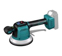 Vibrateur sans fil pour carrelage, compatible avec Makita 18V batterie, avec 10 vitesses réglables, affichage digital, ventouse de 14,5cm et adsorption de 150kg pour carreaux de 0,3-1,8m