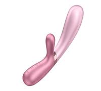 Satisfyer Vibromasseur lapin Hot Lover Connect Stimulateur de clitoris étanche IPX7 Rose