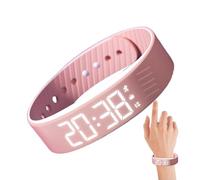 Vibrating Alarm Watch, Silent Adjustable Wristband Clock with Digital Display, Smart Vibration Alert Heavy Sleepers, Ideal for Travel, School Sports, Daily Reminders, Birthday Present, Multicolor