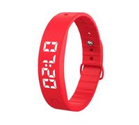 Vibrating Alarm Wristband - Silent Rechargeable Bracelet with 8 Alarms for Heavy Sleepers | Smart Wakes Up Clock Watch for Adults Kids Couples Daily Sleep Travel Home Bed Training, 24cm Multicolor