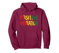 Vibrations Positives Vibes Rasta Reggae Jamaïque Sweat à Capuche, Unisexe pour Adultes, Marron, L