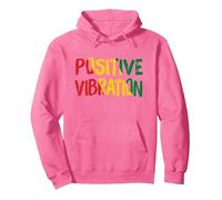 Vibrations Positives Vibes Rasta Reggae Jamaïque Sweat à Capuche, Unisexe pour Adultes, Rose Vif, L