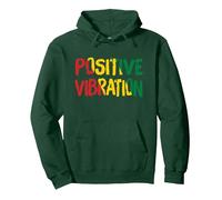 Vibrations Positives Vibes Rasta Reggae Jamaïque Sweat à Capuche, Unisexe pour Adultes, Vert Forêt, XXL