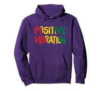 Vibrations Positives Vibes Rasta Reggae Jamaïque Sweat à Capuche, Unisexe pour Adultes, Violet, XXL
