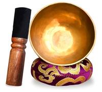Vibratis - Bol Chantant Tibétain 7 Métaux - Artisanal Népal + Coussin + Maillet + Boîte