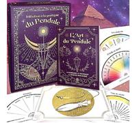 Coffret d'Initiation au Pendule Divinatoire : 19 Planches de Radiesthésie + 1 Livre Complet + Pendule Égyptien Thot OFFERT 1 Fleur de Vie Pour Purifier votre Pendule Divinatoire