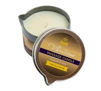 VIBRATISSIMO Bougie de massage crème caramel 50 ml - Parfumée au caramel - Relaxation - Naturelle et huile de noix de coco