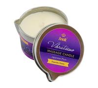 VIBRATISSIMO Bougie de massage Japanese Plum 100 ml I parfumée à la prune I détente I En matières premières naturelles & à l'huile de coco I Convient aux peaux sensibles