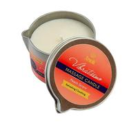 VIBRATISSIMO Bougie de massage Peach Grace 100 ml I parfumée à la pêche I détente I Matières premières naturelles & huile de coco I Convient aux peaux sensibles I