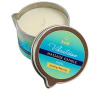 VIBRATISSIMO Bougie de massage Vanille 100 ml I parfumée à la vanille I détente I Matières premières naturelles & huile de coco I Convient aux peaux sensibles I