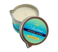 VIBRATISSIMO Bougie de massage Vanille 50 ml I parfumée à la vanille I détente I Matières premières naturelles & huile de coco I Convient aux peaux sensibles