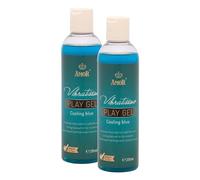 Vibratissimo Play Gel Cooling blue 2x250 ml I Lubrifiant refroidissant I à base d'eau I Lubricant Gel pour jouets en silicone & préservatifs en latex I lubrification à base d'eau