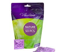 VIBRATISSIMO Préservatifs Nature 50 unités I Boîte de préservatifs extra lubrifiés couleur naturelle I ultra fins & sensationnels I Contraception masculine I L=53 mm