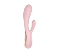 Satisfyer – Vibromasseur Rabbit Mono Flex Connecté (App) – Stimulateur clitoridien et Point G – Rose