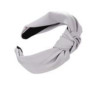 Vibreur Pour Chien Femmes Simple noeud tête doux arc cheveux cheveux cerceau filles Bonbon Ourson (Grey, One Size)
