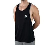 VIBRHA Debardeur Homme Noir L - Débardeur Bodybuilding Dos Nageur/Sportswear Homme, Tenues de Sport, Fitness Tank Top, vêtements Sportifs et Fitness, Tenue de Sport