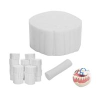 Vibrivio Dental Rolled Cotton Balls Lot de 100 rouleaux de coton dentaires très absorbants jetables pour usage dentaire, idéal pour les cliniques et les soins à domicile