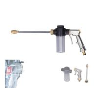Vibrivio Pistolet à mousse haute pression avec buse en laiton réglable, pulvérisateur de mousse pour lavage de voiture, jardin, nettoyage des sols, lavage des animaux domestiques, réservoir à mousse