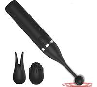 Vîbrømásseúrs Cóuplé pour Fémmé Póînṱ G, Clîtórîdiẹñ Sēẋt-ôysè Puíssant Moteur avec 12 Mode de Vibration Rechargeable USB pour Homme Couple Femme (noir)