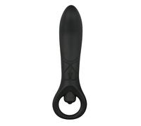 Vibromasseur anal en noir - 15,5 cm