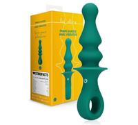 Vibromasseur anal en silicone butt bouchon à billes vibrant avec anneau...