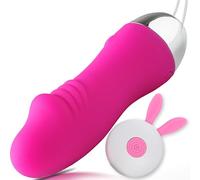 Vibromasseur avec télécommande 11 cm ⌀3 cm 12 modes de vibration œuf vibrant œuf vibrant télécommandé pour utilisation discrète silicone rose mini vibromasseur pour stimulation clitoridienne FOPS M68