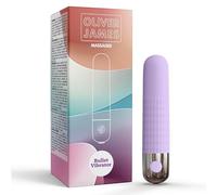 Vibromasseur bullet par Oliver James - Vibromasseur bullet rechargeable et étanche avec 10 modes de plaisir, en silicone sûr pour le corps, sex toy discret, jouet sexuel, 9,6 cm × 1,8 cm (Lilas)