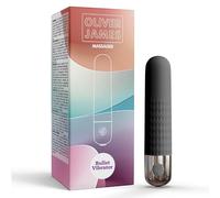 Vibromasseur bullet par Oliver James - Vibromasseur bullet rechargeable et étanche avec 10 modes de plaisir, en silicone sûr pour le corps, sex toy discret, jouet sexuel, 9,6 cm × 1,8 cm (noir)