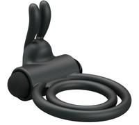 Vibromasseur clitoris cockring vibrant en silicone love osmond, Largeur 80 mm, Longueur 80 mm, Profondeur 40 mm, Rayon FEMME, Poids 0.050 Kg, Couleur Noir